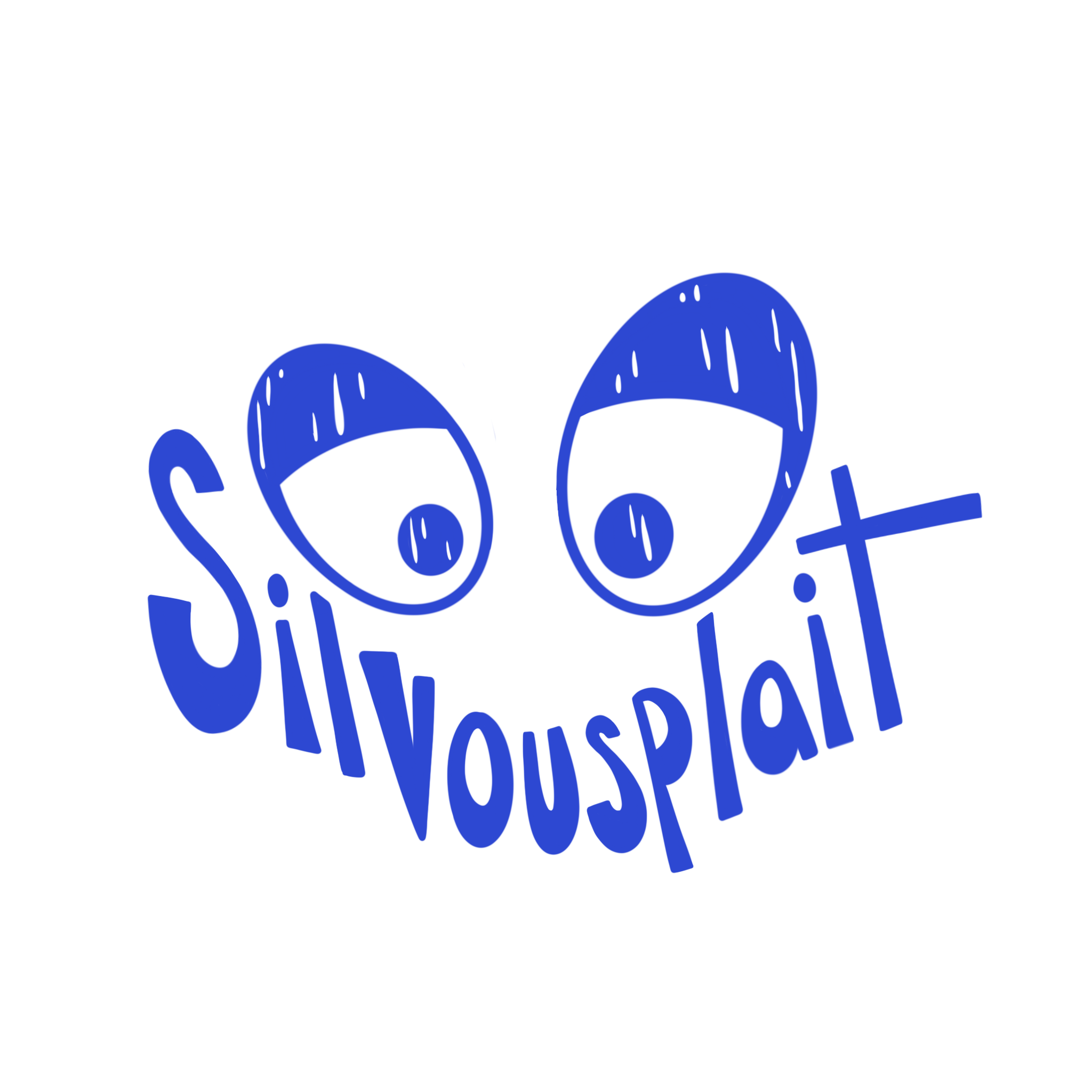 Silvousplait — logo aux grands yeux